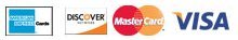Credit cards we accept